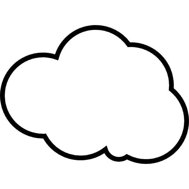 Coloring Cloud. Category The contour of the clouds . Tags:  cloud.
