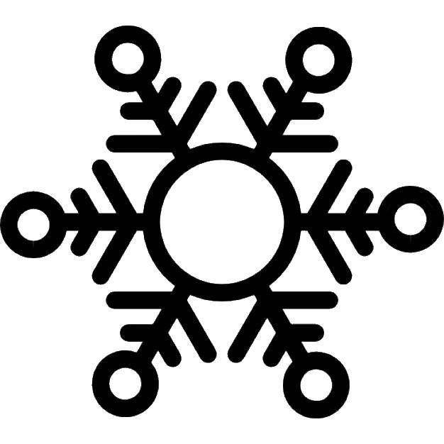 Coloring Snowflake. Category The contour snowflakes. Tags:  snowflake.