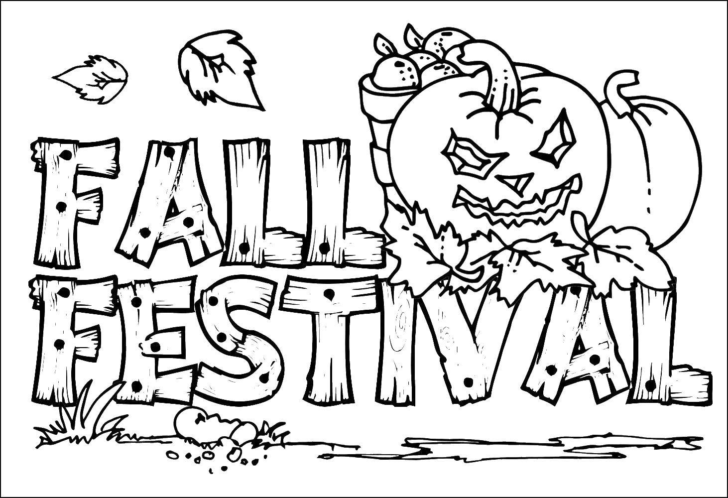 Coloring Halloween evil pumpkin. Category Halloween. Tags:  pumpkin.
