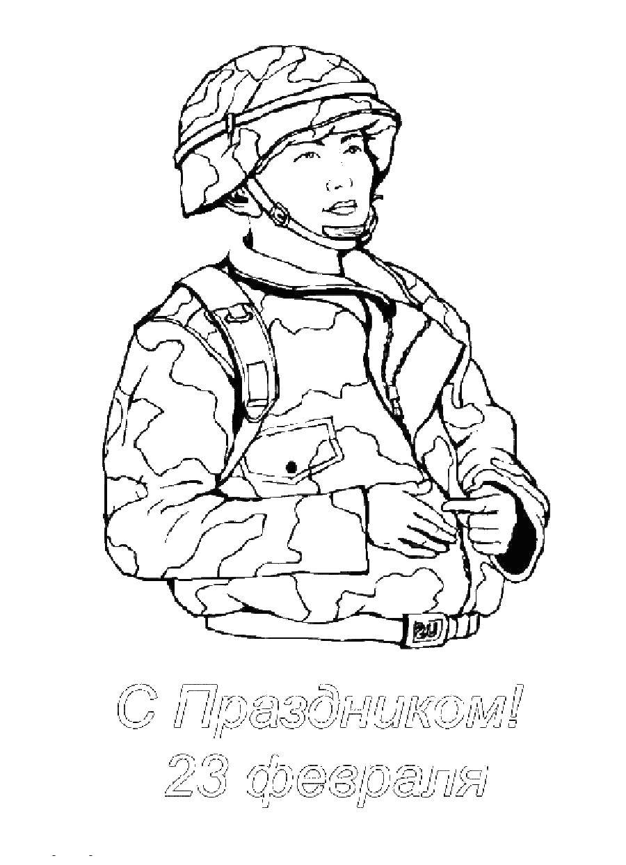 Coloring Soldiers. Category People. Tags:  , soldier, .