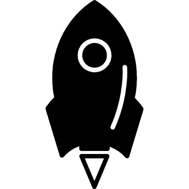 Coloring The contour of the rocket. Category Space. Tags:  Outline .