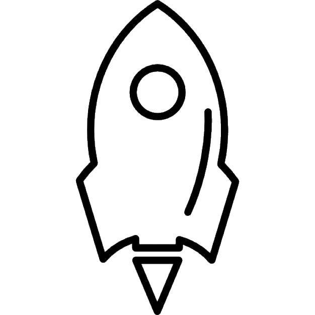 Coloring The rocket flies in space. Category Space. Tags:  Space, rocket, stars.
