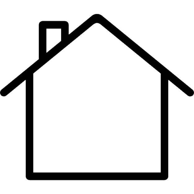Название: Раскраска Контур дома. Категория: Контуры домов. Теги: Контур, дом.