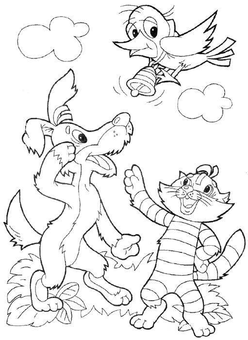 Coloring Sylvester ball and galchonok of buttermilk . Category coloring, buttermilk. Tags:  Cartoon character, Buttermilk .