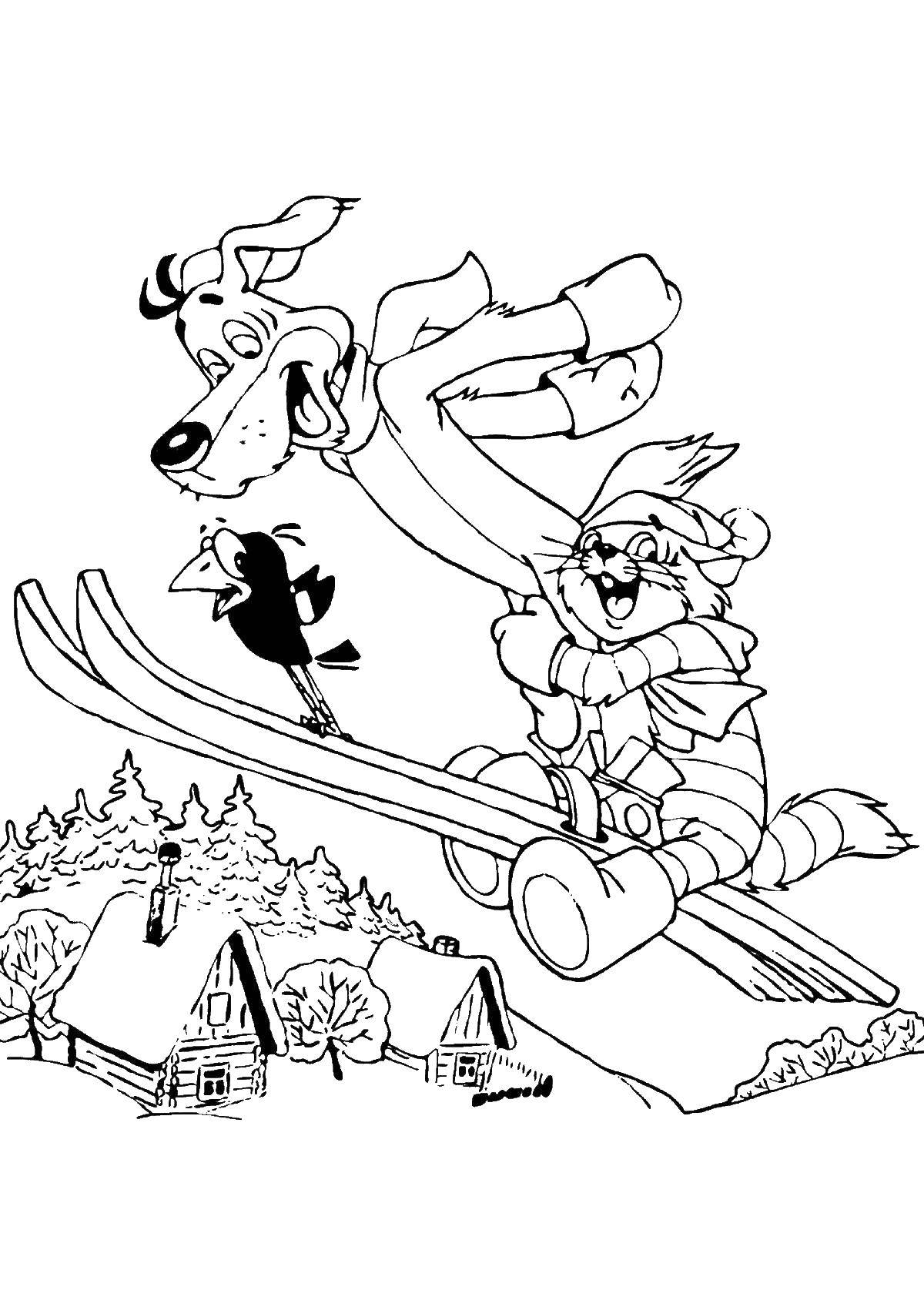 Coloring Winter in buttermilk . Category coloring, buttermilk. Tags:  Cartoon character, Buttermilk .