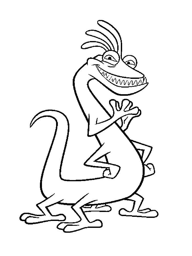 Online Coloring Pages Monsters Coloring Randall Boggs Coloring 