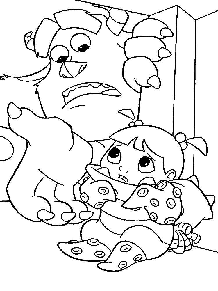 Coloring Sally found BU. Category coloring monsters Inc. Tags:  monsters Inc., Sully.