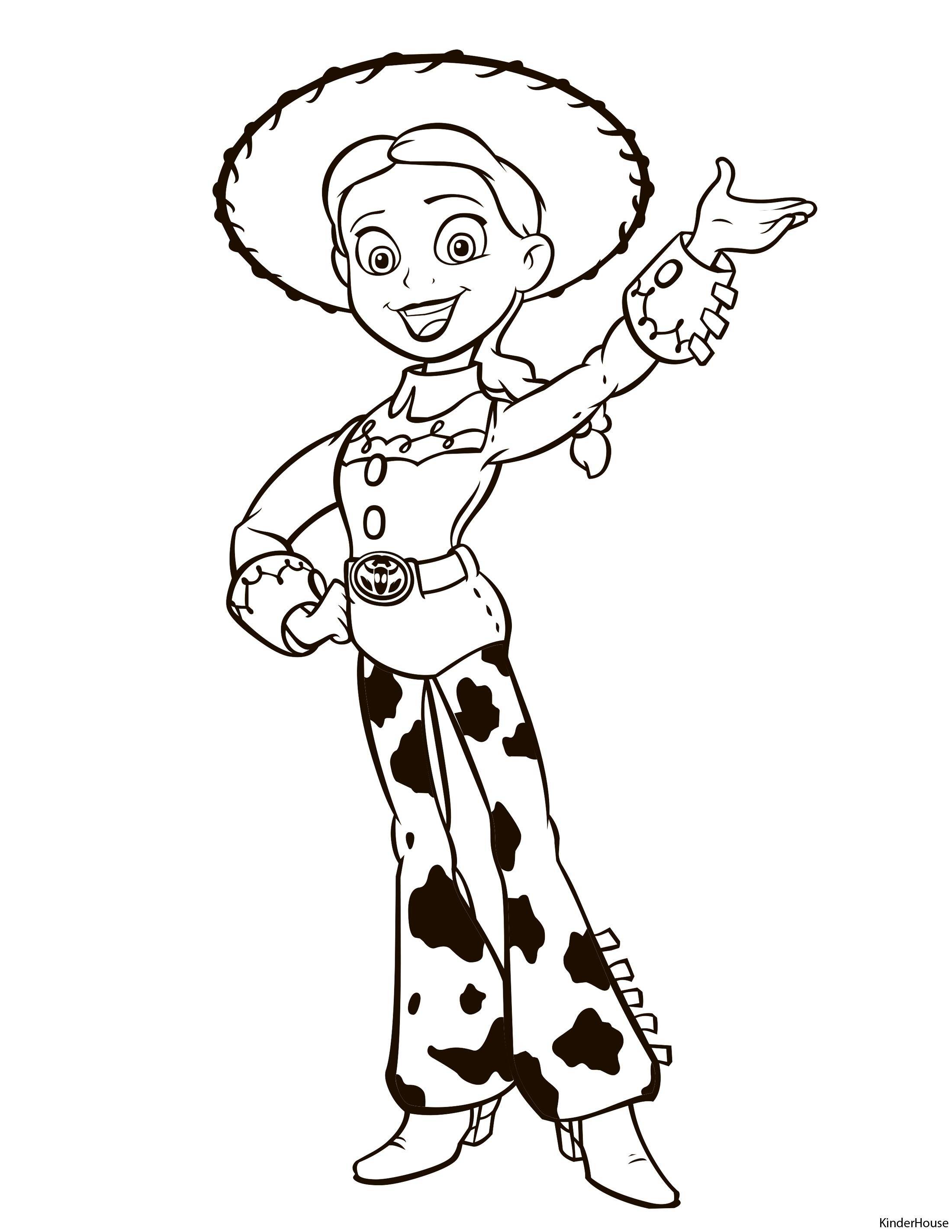 Coloring Jessie doll cowgirl. Category toy story. Tags:  Jesse , doll, cowgirl.