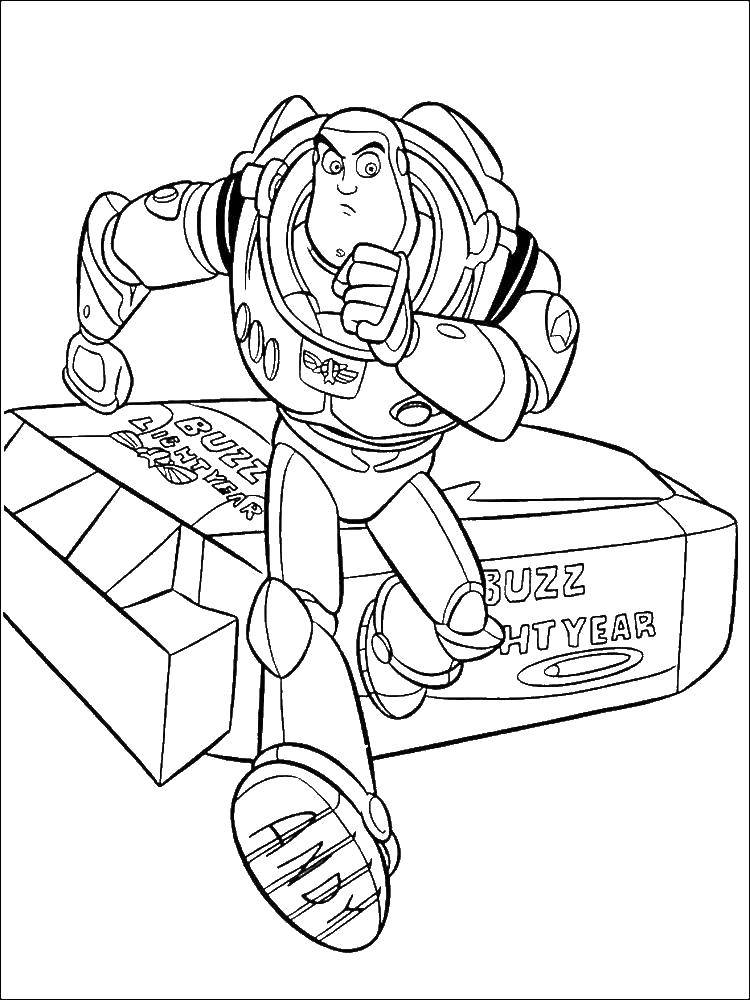 Coloring Robot buzz. Category toy story. Tags:  Cartoon character, toy Story.
