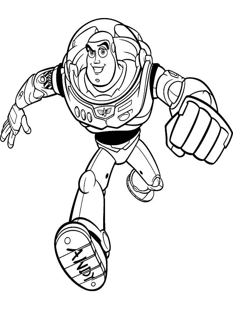 Coloring The robot from toy story . Category toy story. Tags:  Cartoon character, toy Story.