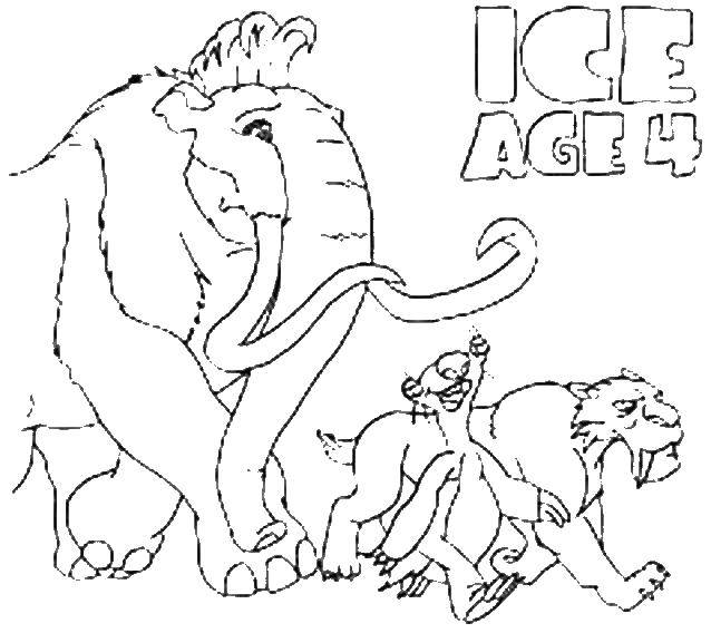 Coloring Ice age. Category ice age. Tags:  ice age.