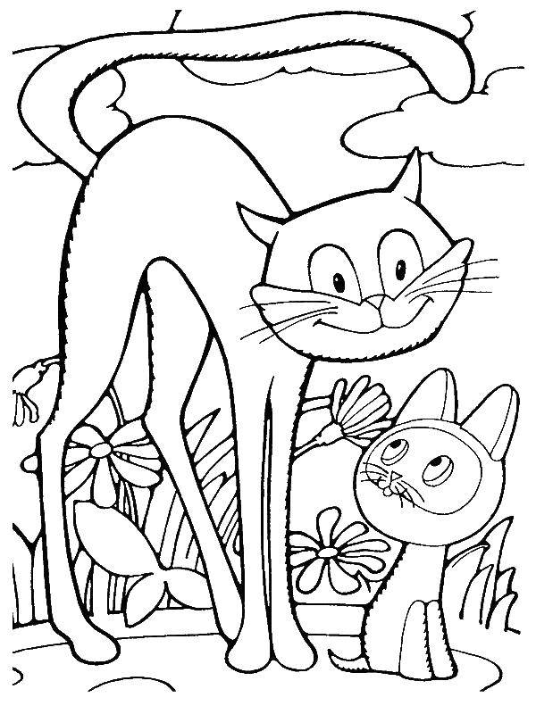 Название: Раскраска Котенок гав. Категория: котенок гав. Теги: котенок гав.