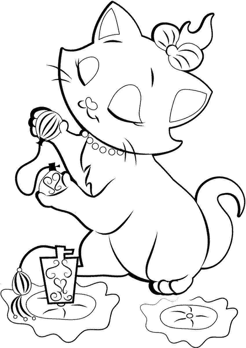 aristocats marie coloring pages