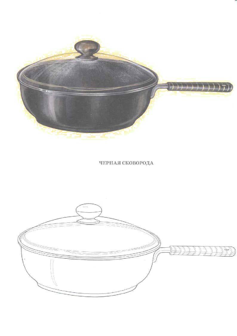 Coloring Pan. Category dishes. Tags:  frying pan.
