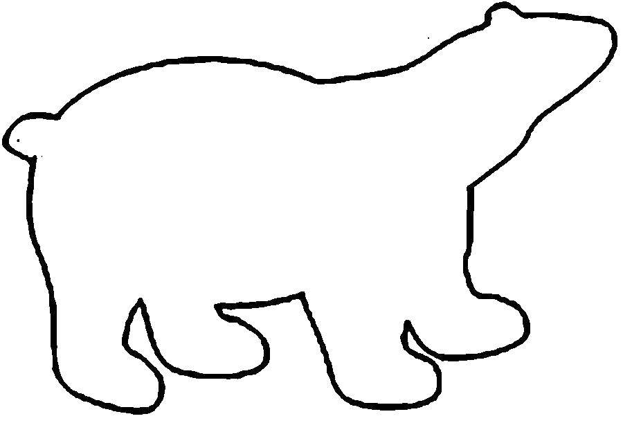 Розмальовки  Ведмідь. Завантажити розмальовку ведмідь.  Роздрукувати ,Контури тварин,
