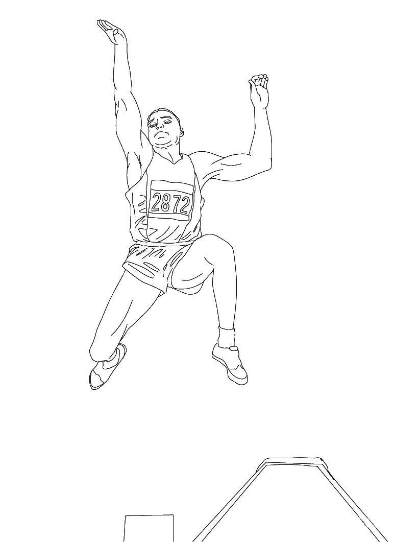 Coloring Athlete. Category sports. Tags:  sports.