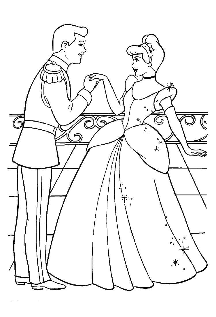 Coloring Cinderella the Prince liked. Category Cinderella. Tags:  Disney, Cinderella.