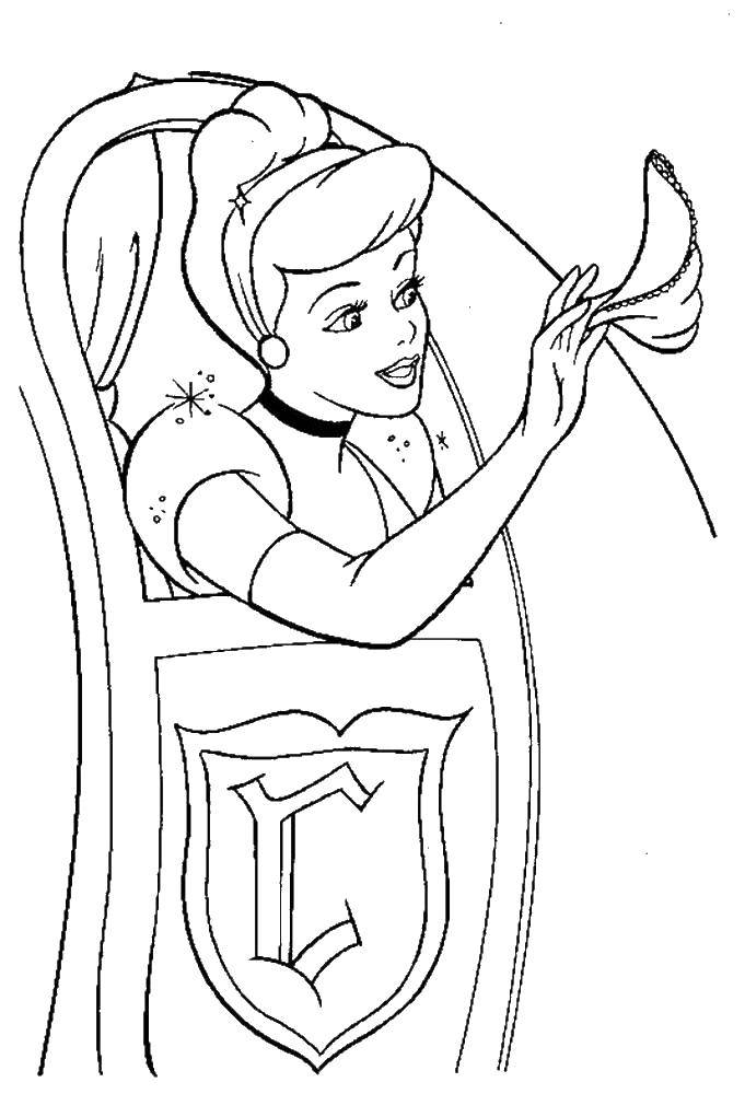 Coloring Cinderella in the carriage. Category Cinderella. Tags:  Disney, Cinderella.