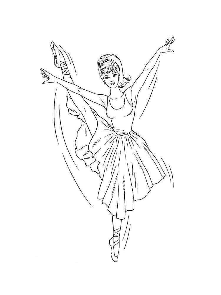 Coloring Flexible ballerina. Category ballerina. Tags:  Ballerina, ballet, dance.