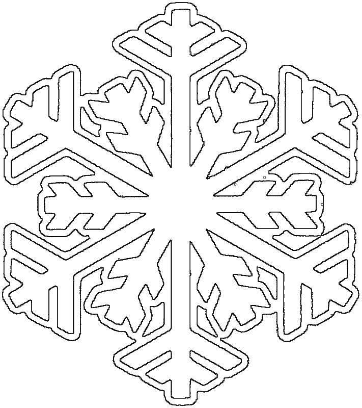 Название: Раскраска Снежиночка. Категория: снежинки. Теги: Снежинки, снег, зима.