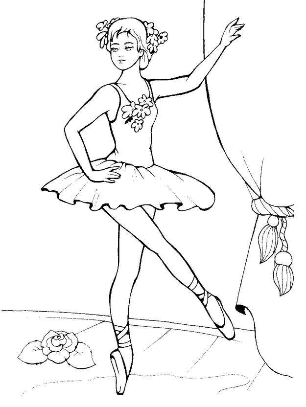 Coloring Performance ballerina. Category ballerina. Tags:  Ballerina, ballet.