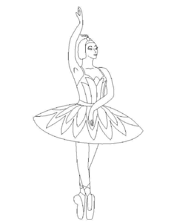 Coloring Unusual ballerina. Category ballerina. Tags:  Ballerina, ballet, dance.