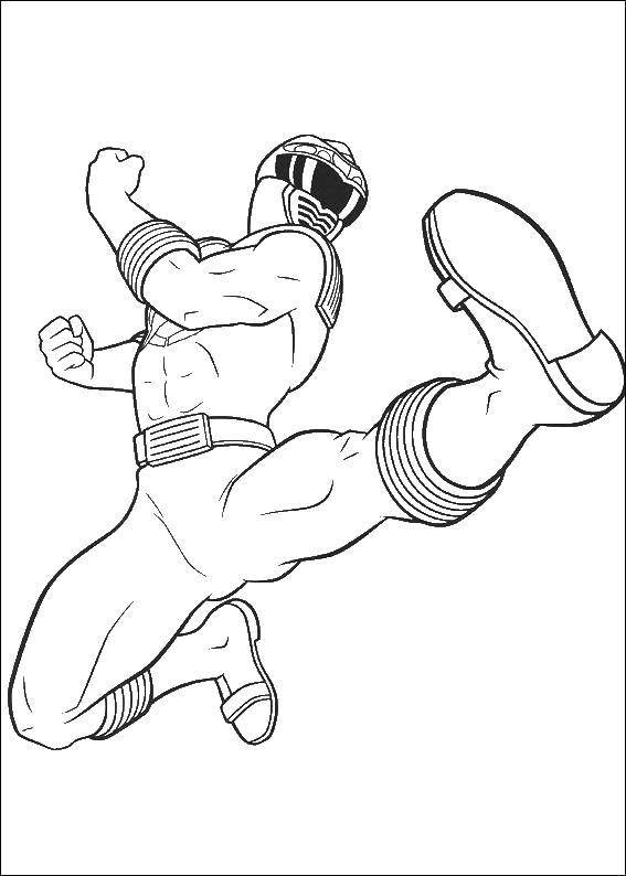 Coloring Ranger. Category Cartoon character. Tags:  Cartoon character, Power Rangers.