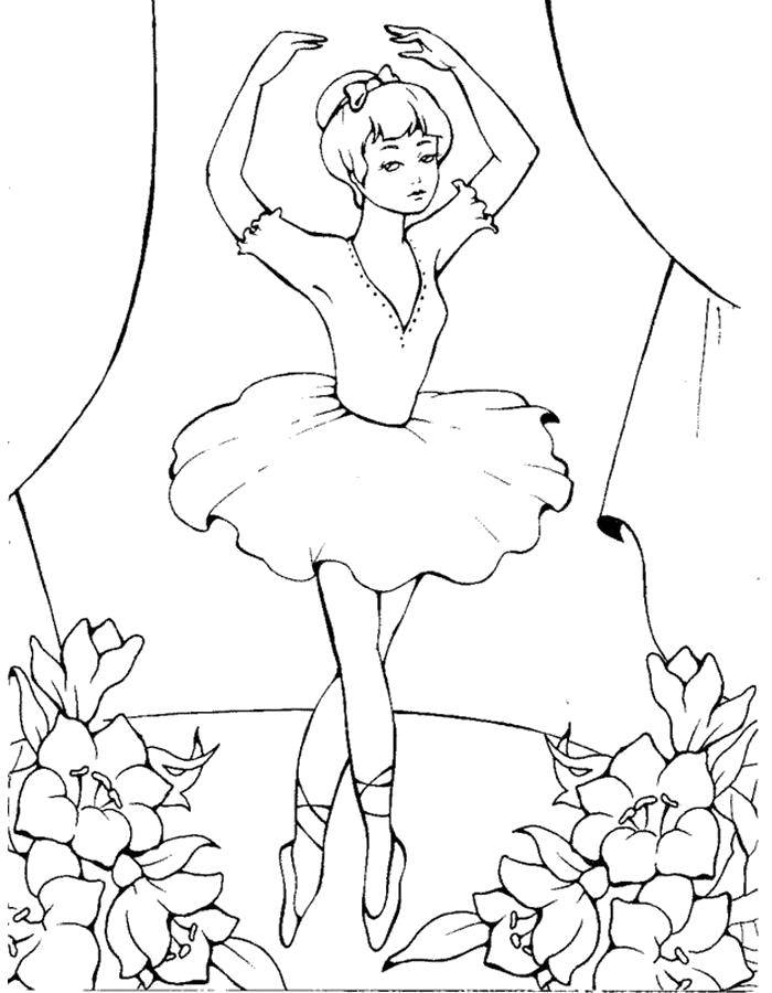 Coloring Dancing ballerina. Category ballerina. Tags:  Ballerina, ballet, dance.