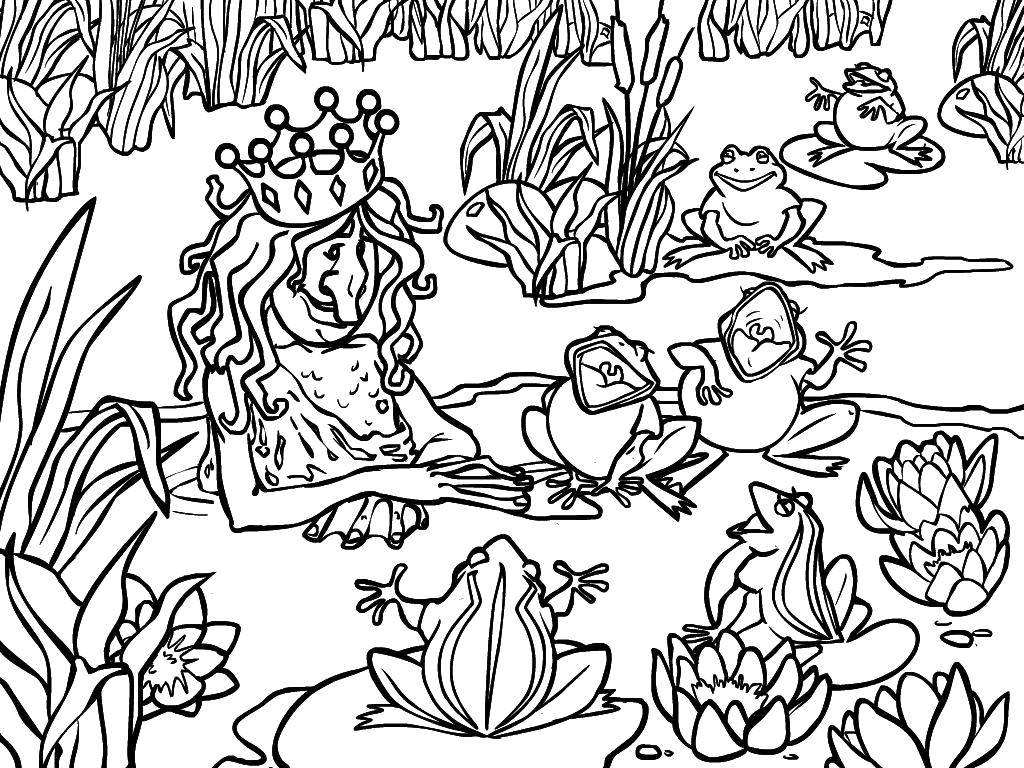 Метка: Раскраска болотная кикимора
