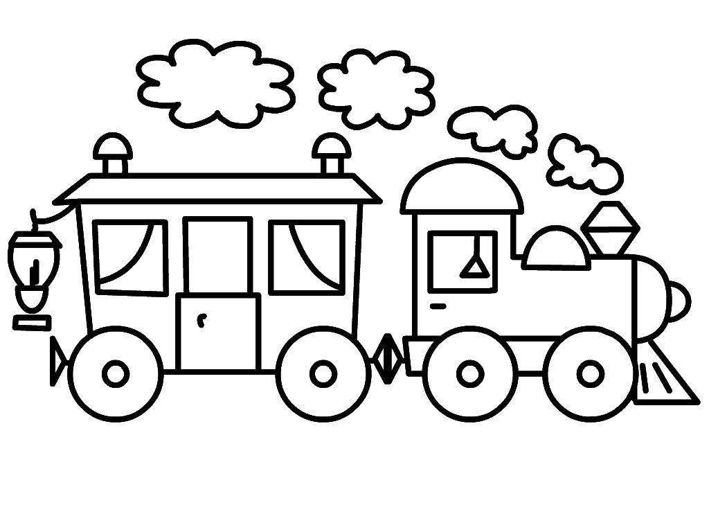 Coloring Train. Category locomotive. Tags:  Train.
