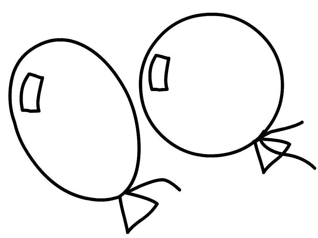 Coloring A balloon. Category Coloring pages for kids. Tags:  Balloons .