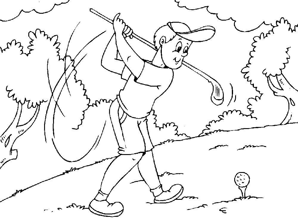 Coloring Golf. Category sports. Tags:  Golf.