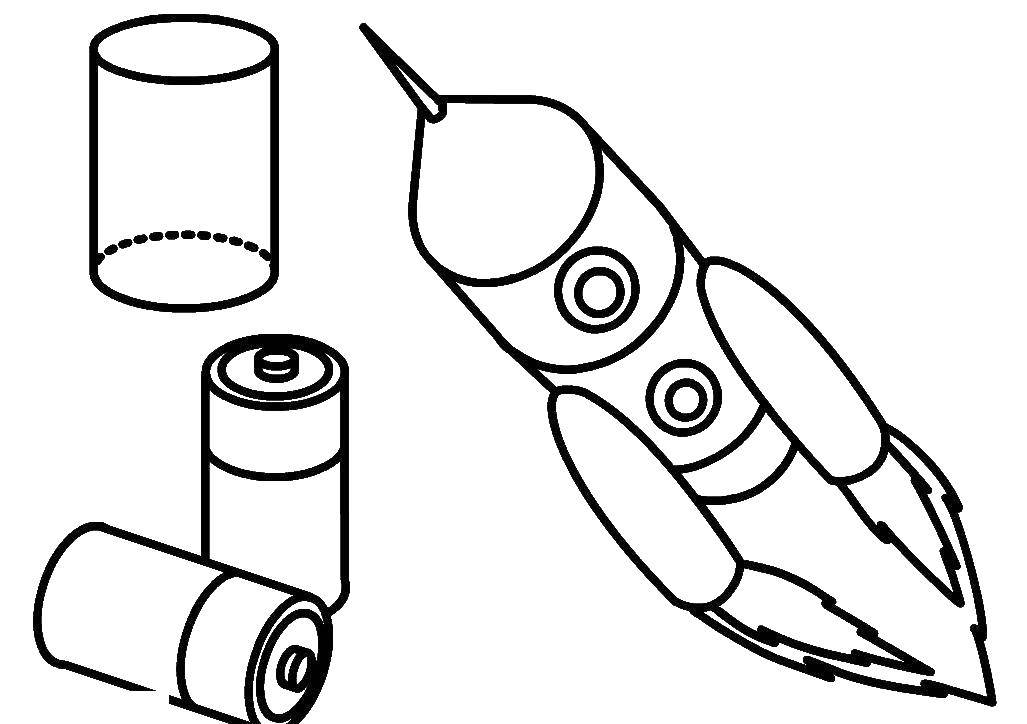 Coloring Cylinder. Category shapes. Tags:  Figure, geometric.