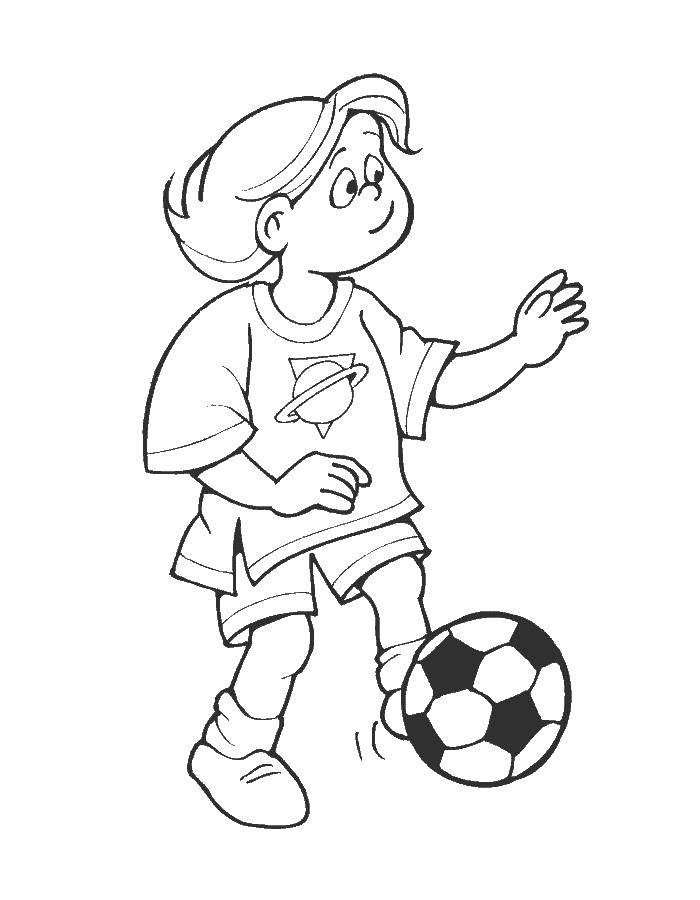 Coloring Player. Category sports. Tags:  football.