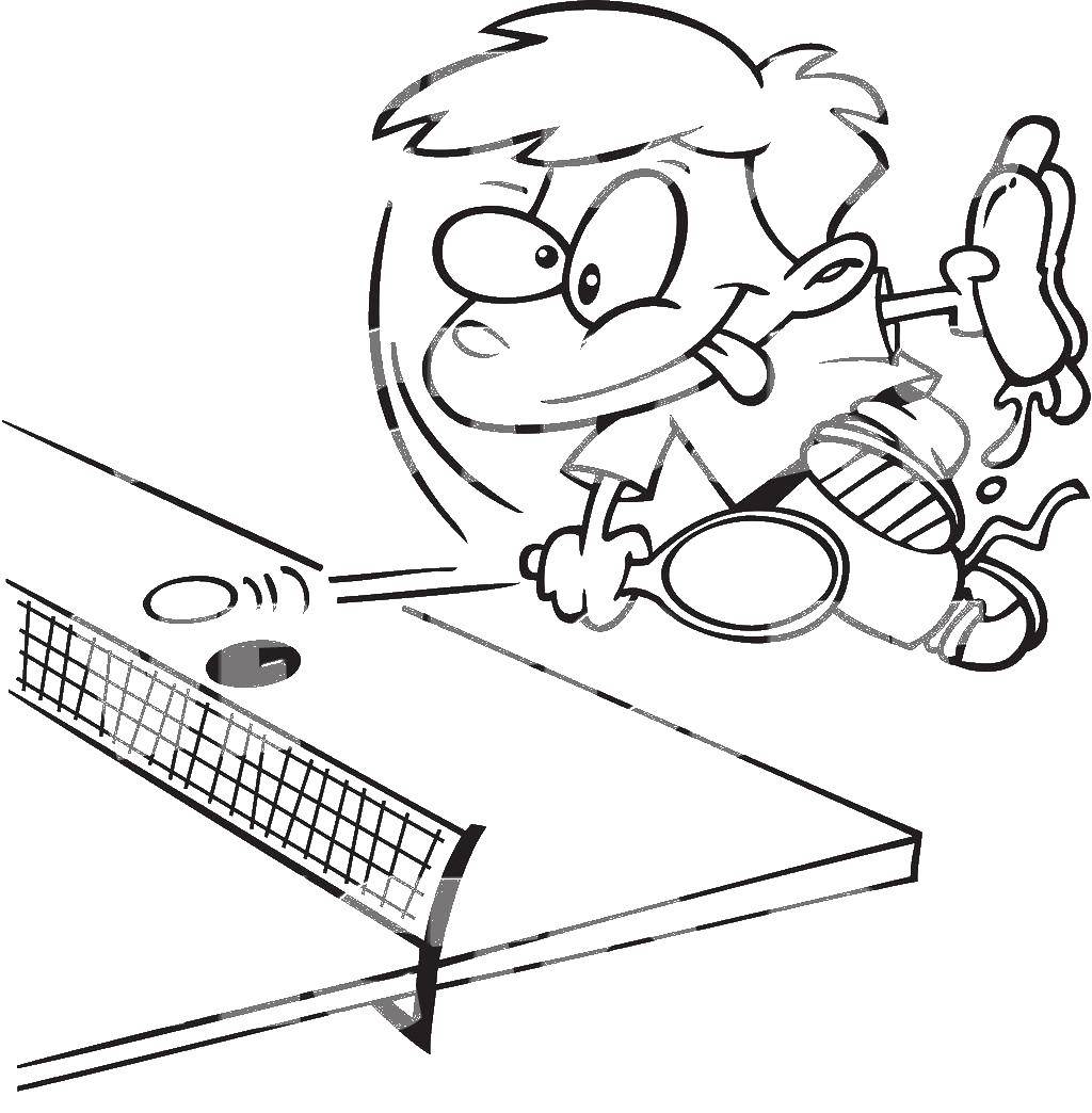 Coloring Table tennis. Category tennis. Tags:  table tennis.