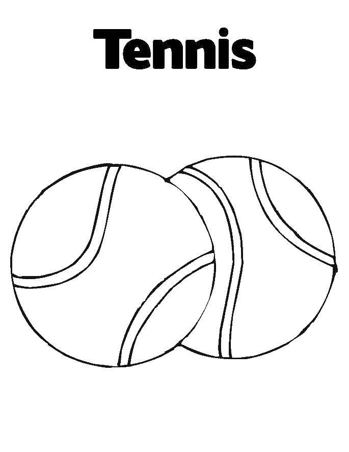 Coloring Tennis ball. Category tennis. Tags:  tennis, ball.