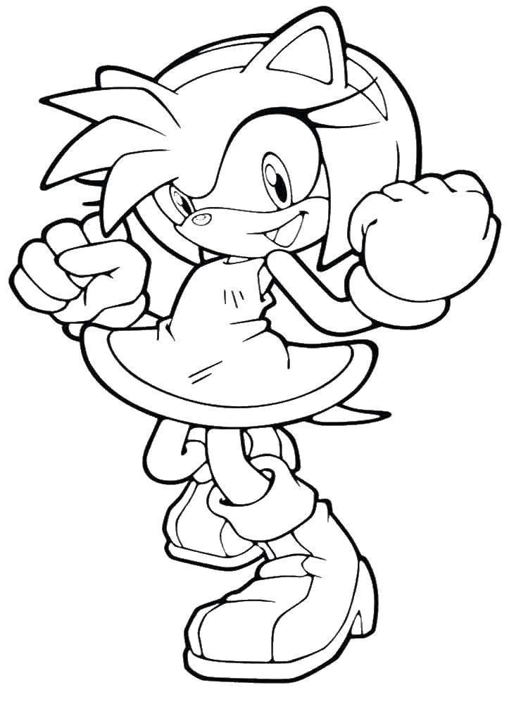 Coloring Amy rose. Category The character from the game. Tags:  Amy rose, sonic, games.