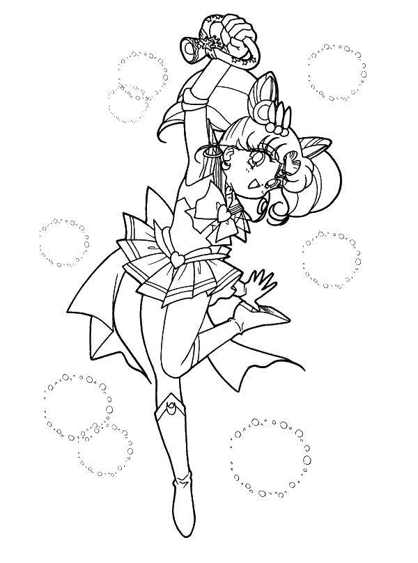 Coloring Sailor girl. Category Sailor Moon. Tags:  Sailor Moon, Sailor Baby.