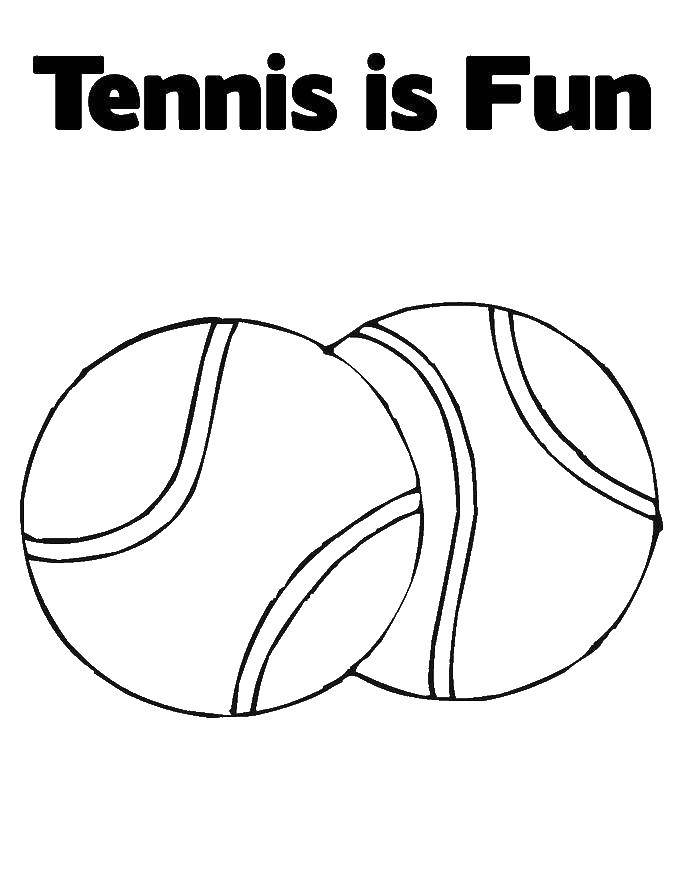 Название: Раскраска Теннисный мяч. Категория: теннис. Теги: теннис, мяч.