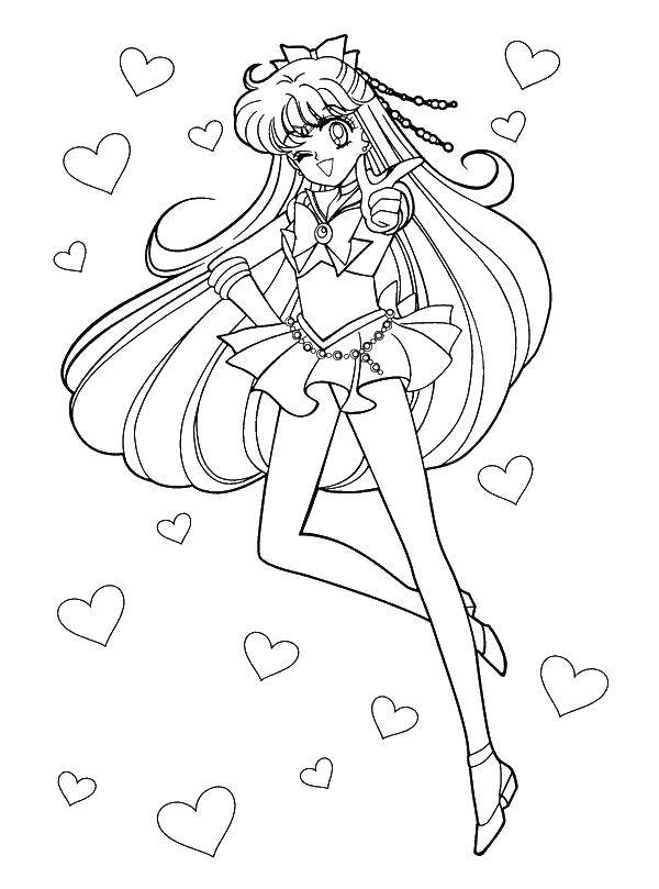 Coloring Venus. Category Sailor Moon. Tags:  Sailor Moon, Venus.