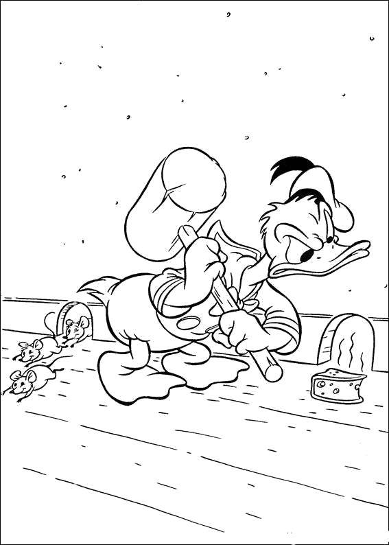 Coloring Donald duck. Category duck tales. Tags:  Disney, Ducktales, Donald Duck.