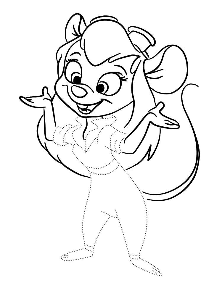 Coloring Doris gadget. Category chip and Dale. Tags:  Chip and Dale.