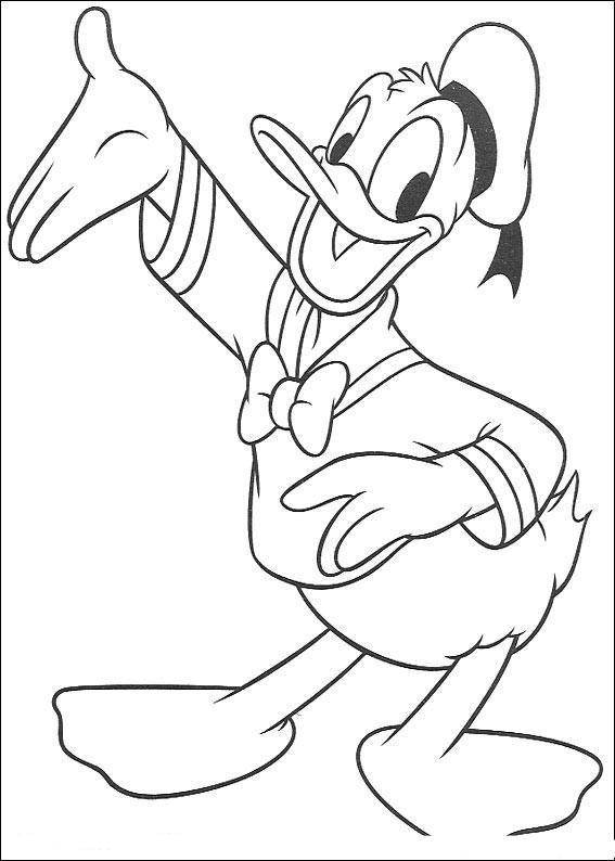 Coloring Donald duck. Category duck tales. Tags:  Disney, Ducktales, Donald Duck.