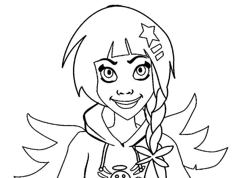 Coloring Angel Miki. Category angels. Tags:  Angel Miki.