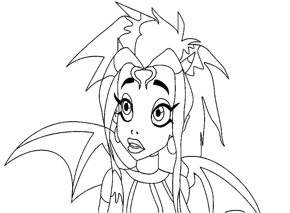 Coloring The devil Cabiria. Category angels. Tags:  The Devil, Understand?.