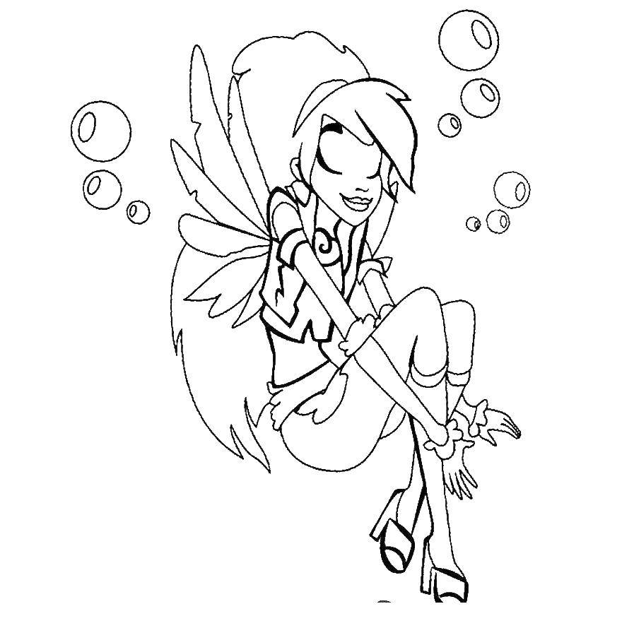 Coloring Sweet angel friends angels. Category angels. Tags:  Angel Sweet.