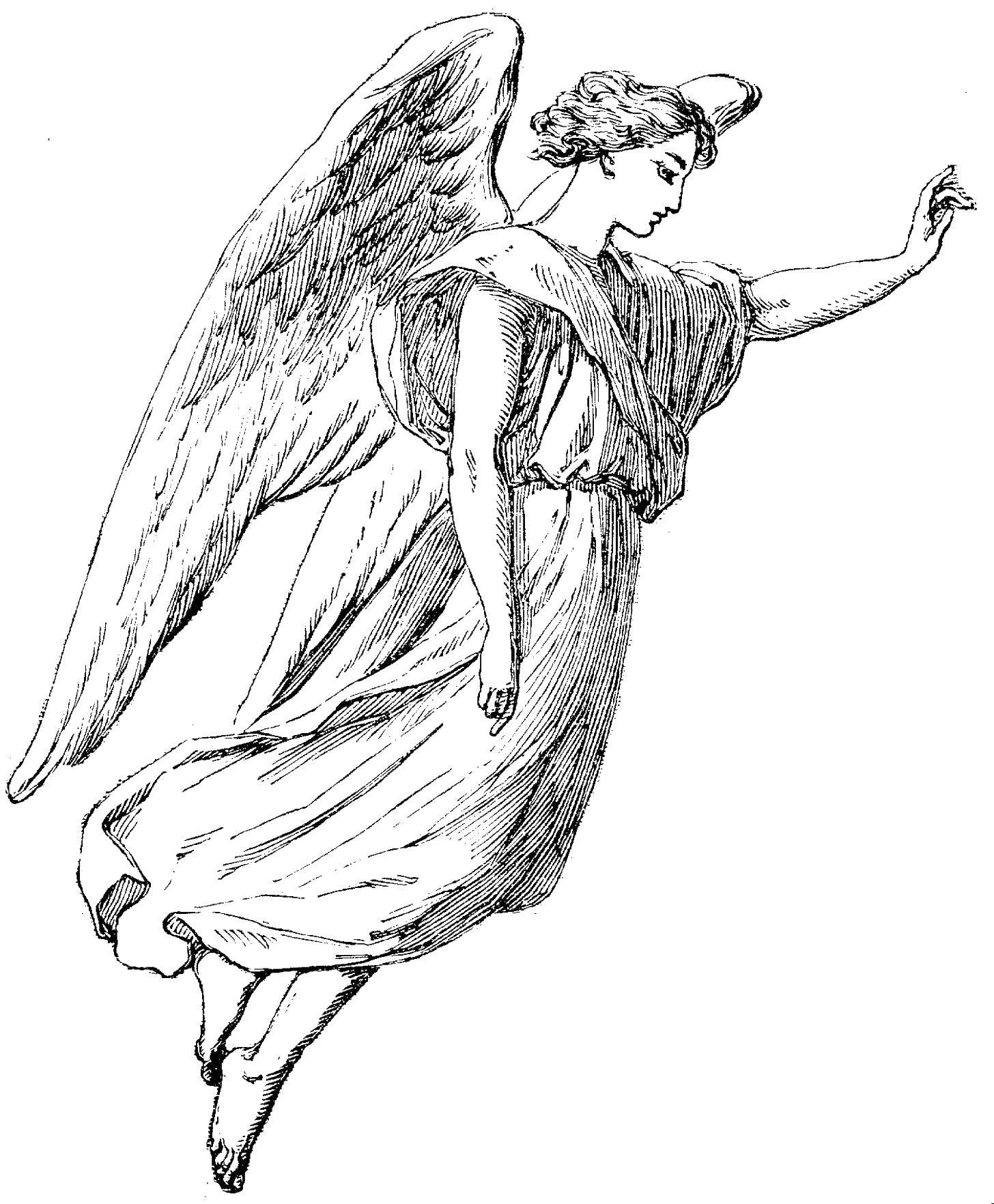 Coloring Angel. Category angels. Tags:  angel .