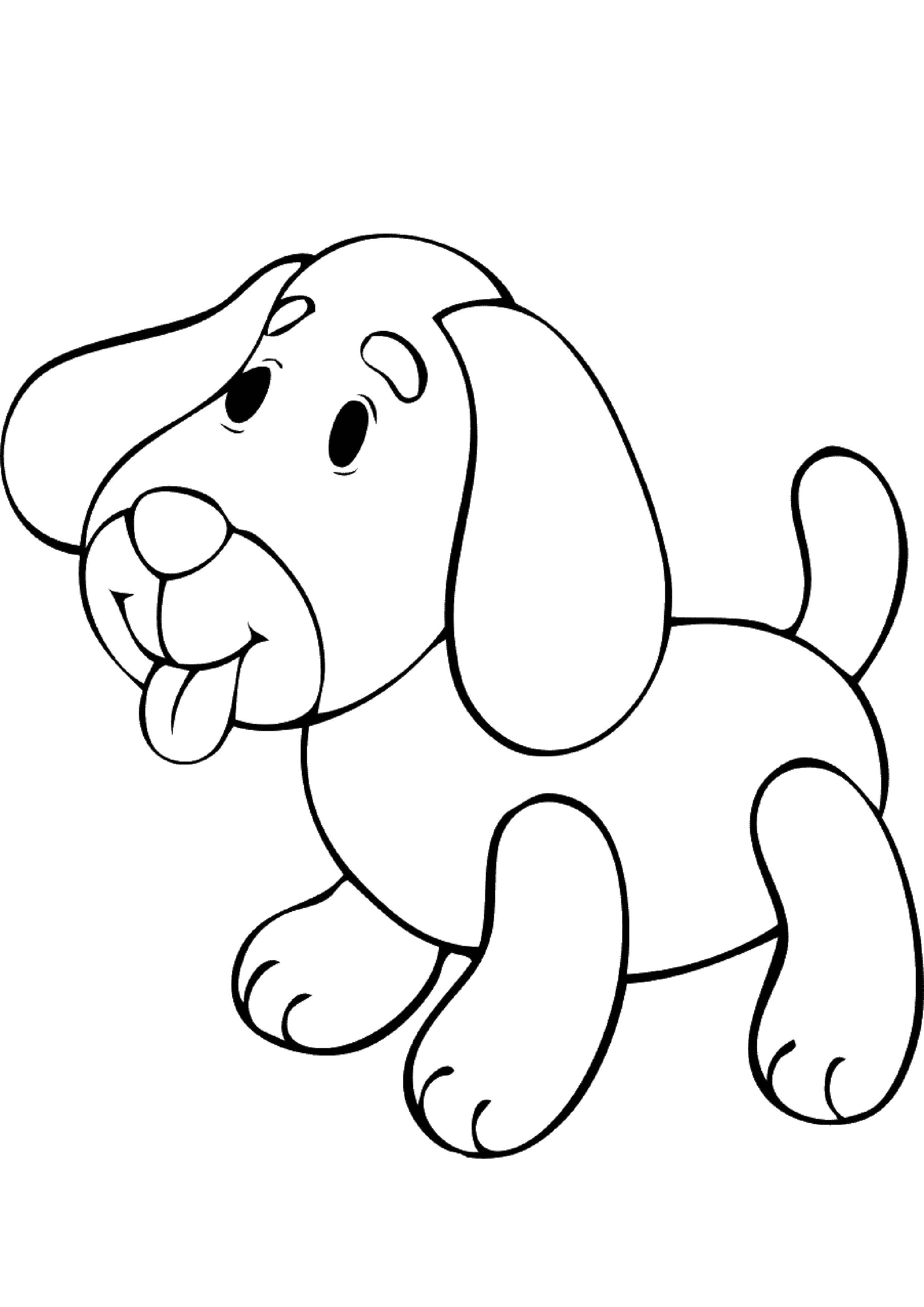 Coloring Dog. Category toys. Tags:  The dog.