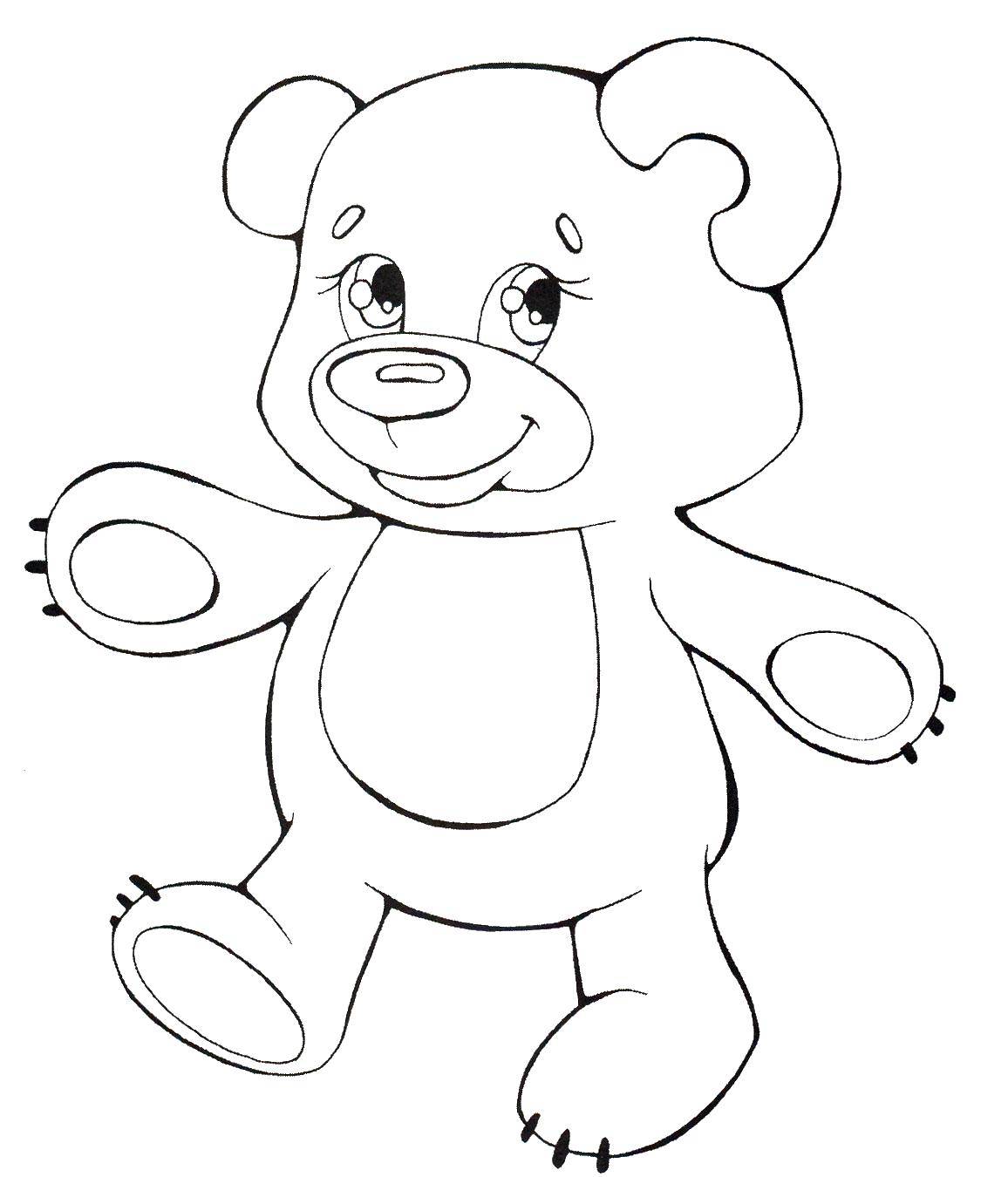 Coloring Bear. Category toys. Tags:  bear cub.