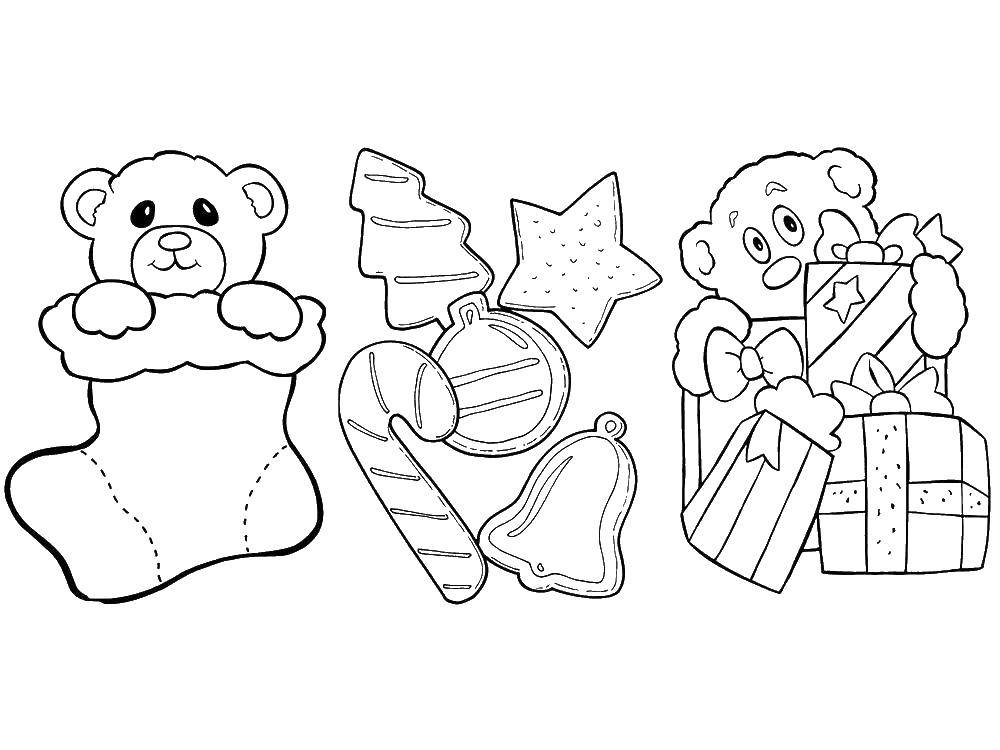 Coloring Christmas toys. Category toys. Tags:  toys.